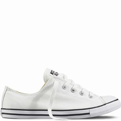 Converse Chuck Taylor All Star Dainty Low Tops Womens - White Shoes (735HLTXY)